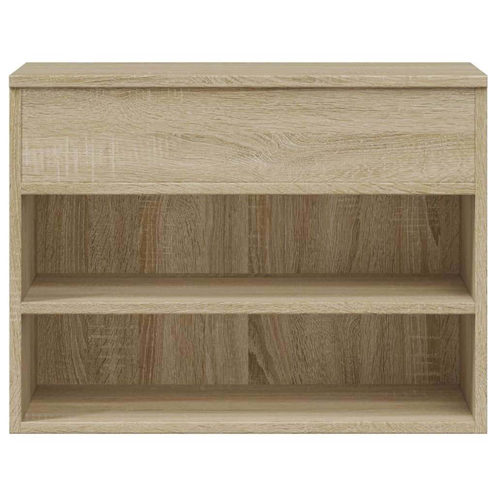 VidaXL Schoenenbank 60x30x45 cm bewerkt hout sonoma eikenkleurig