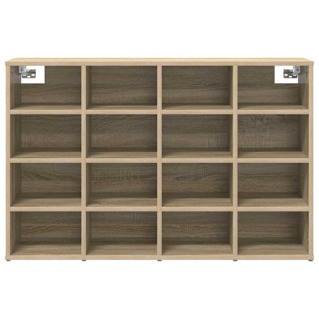 VidaXL Schoenenkast Sonoma eiken 103 x 30 x 67 cm Bewerkt hout