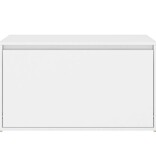 VidaXL Halbankje 80x40x45 cm bewerkt hout wit