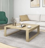 VidaXL Salontafel 100x100x35 cm bewerkt hout sonoma eikenkleurig