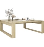 VidaXL Salontafel 100x100x35 cm bewerkt hout sonoma eikenkleurig