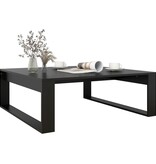 VidaXL Salontafel 100x100x35 cm bewerkt hout zwart