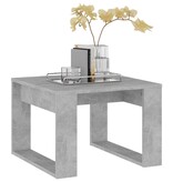 VidaXL Bijzettafel 50x50x35 cm bewerkt hout betongrijs