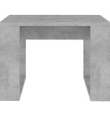 VidaXL Bijzettafel 50x50x35 cm bewerkt hout betongrijs
