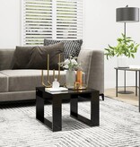 VidaXL Bijzettafel 50x50x35 cm bewerkt hout zwart