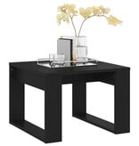 VidaXL Bijzettafel 50x50x35 cm bewerkt hout zwart