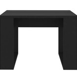 VidaXL Bijzettafel 50x50x35 cm bewerkt hout zwart