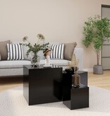 VidaXL Bijzettafels 3 st bewerkt hout zwart