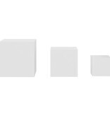 VidaXL Bijzettafels 3 st spaanplaat wit