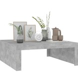 VidaXL Salontafel 100x100x35 cm bewerkt hout betongrijs