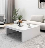 VidaXL Salontafel 100x100x35 cm bewerkt hout wit