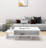 VidaXL Salontafel 105x55x32 cm bewerkt hout wit
