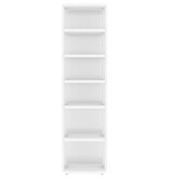 VidaXL Schoenenkasten 2 st 27,5x27x102 cm hoogglans wit