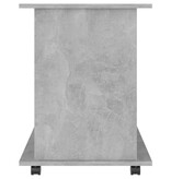 VidaXL Rolkast 60x45x60 cm bewerkt hout betongrijs