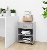 VidaXL Rolkast 46x36x59 cm bewerkt hout betongrijs