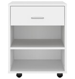 VidaXL Rolkast 46x36x59 cm bewerkt hout wit