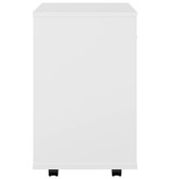 VidaXL Rolkast 46x36x59 cm bewerkt hout wit