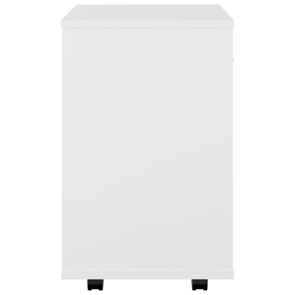 VidaXL Rolkast 46x36x59 cm bewerkt hout wit