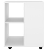 VidaXL Rolkast 60x53x72 cm bewerkt hout wit