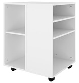 VidaXL Rolkast 60x53x72 cm bewerkt hout wit