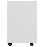 VidaXL Rolkast 45x38x54 cm bewerkt hout wit