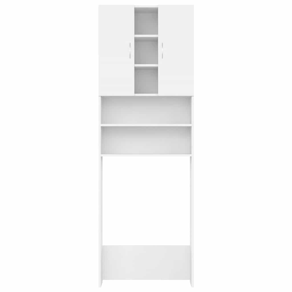 VidaXL Wasmachinekast 64x25,5x190 cm wit