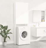 VidaXL Wasmachinekast 64x25,5x190 cm wit