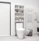 VidaXL Wasmachinekast 64x24x190 cm wit