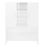 VidaXL Wasmachinekast 70,5x25,5x90 cm hoogglans wit
