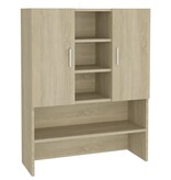 VidaXL Wasmachinekast 70,5x25,5x90 cm sonoma eikenkleurig