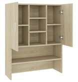 VidaXL Wasmachinekast 70,5x25,5x90 cm sonoma eikenkleurig