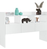 VidaXL Dressoir 105x30x70 cm spaanplaat hoogglans wit