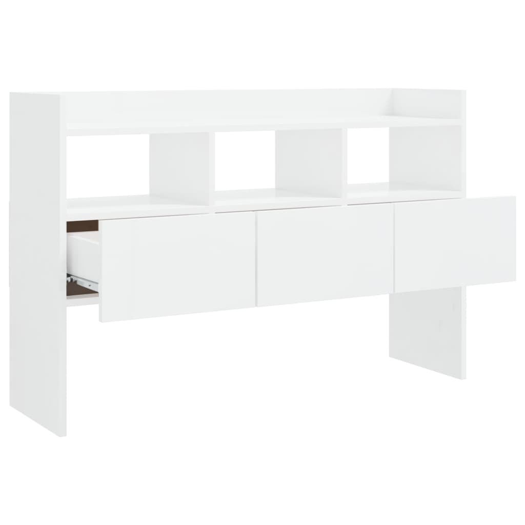 VidaXL Dressoir 105x30x70 cm spaanplaat hoogglans wit