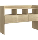 VidaXL Dressoir 105x30x70 cm bewerkt hout sonoma eikenkleurig