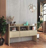 VidaXL Dressoir 105x30x70 cm bewerkt hout sonoma eikenkleurig