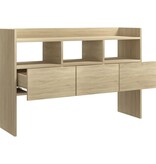 VidaXL Dressoir 105x30x70 cm bewerkt hout sonoma eikenkleurig