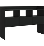 VidaXL Dressoir 105x30x70 cm bewerkt hout zwart