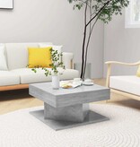 VidaXL Salontafel 57x57x30 cm bewerkt hout betongrijs