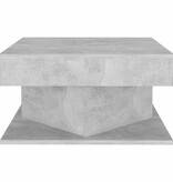 VidaXL Salontafel 57x57x30 cm bewerkt hout betongrijs