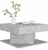 VidaXL Salontafel 57x57x30 cm bewerkt hout betongrijs