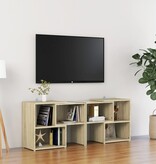 VidaXL Tv-meubel 104x30x52 cm bewerkt hout sonoma eikenkleurig
