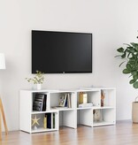 VidaXL Tv-meubel 104x30x52 cm bewerkt hout wit