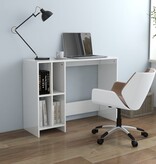 VidaXL Bureau 102,5x35x75 cm bewerkt hout hoogglans wit