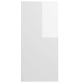 VidaXL Bureau 102,5x35x75 cm bewerkt hout hoogglans wit