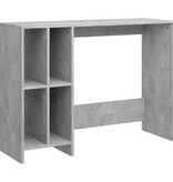 VidaXL Bureau 102,5x35x75 cm bewerkt hout betongrijs