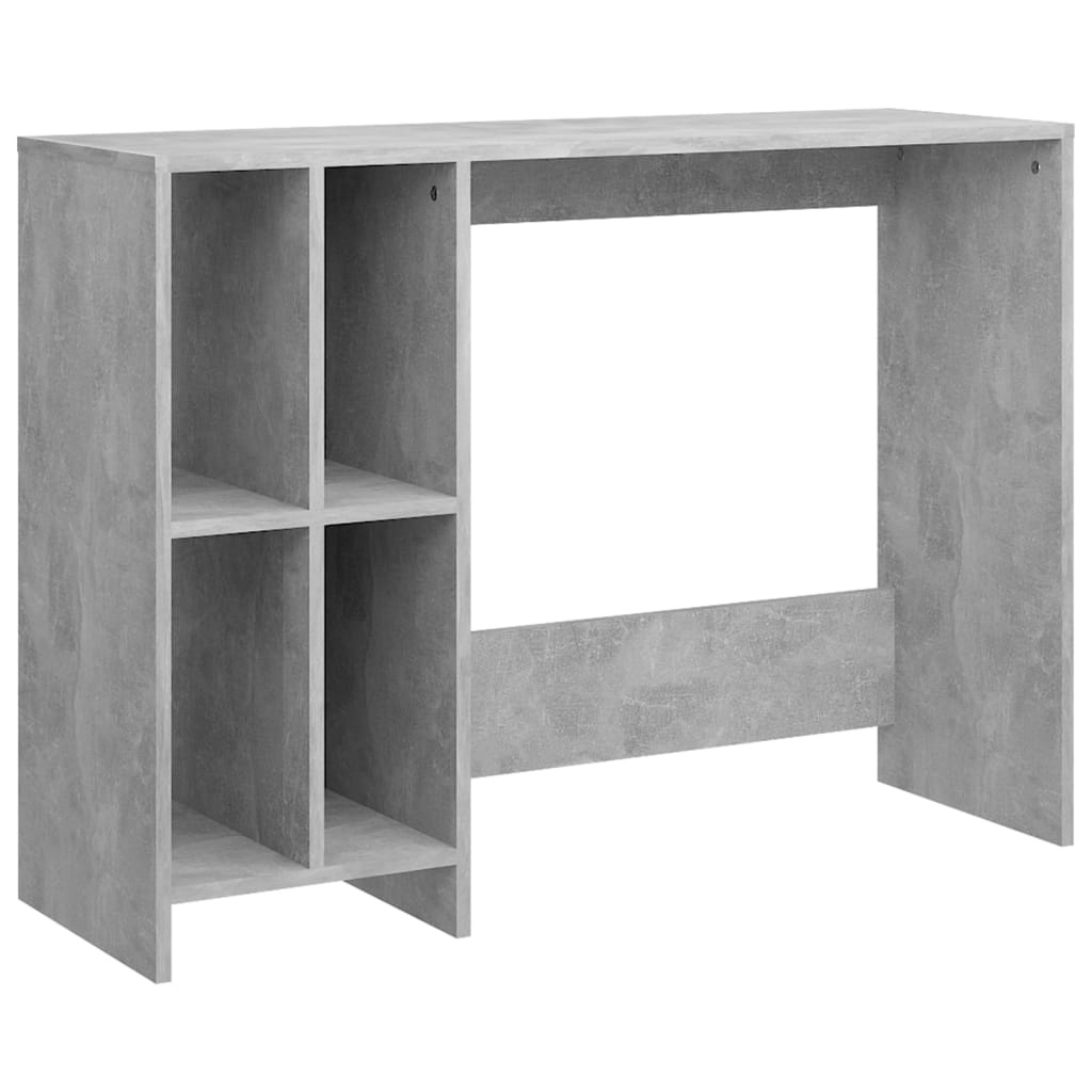 VidaXL Bureau 102,5x35x75 cm bewerkt hout betongrijs