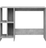 VidaXL Bureau 102,5x35x75 cm bewerkt hout betongrijs