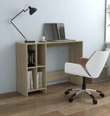 VidaXL Bureau 102,5x35x75 cm bewerkt hout sonoma eikenkleurig