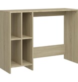 VidaXL Bureau 102,5x35x75 cm bewerkt hout sonoma eikenkleurig