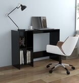 VidaXL Bureau 102,5x35x75 cm bewerkt hout zwart